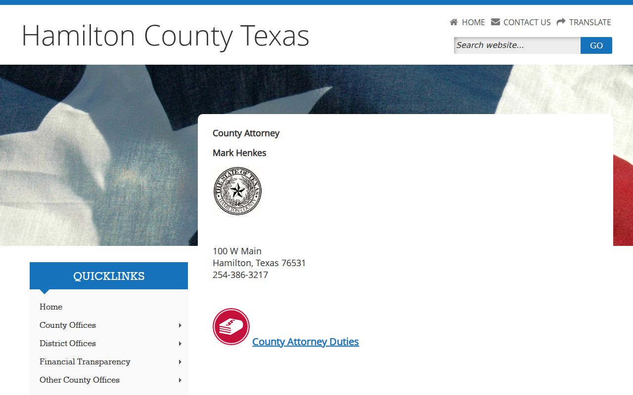 Hamilton County arrest records and County Attorney route