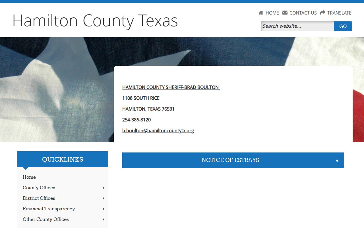 Hamilton County criminal records at the sheriff and jail