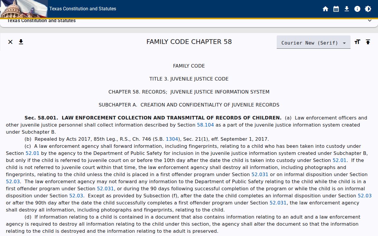 Texas juvenile record law related to Hamilton County sex offender lookup